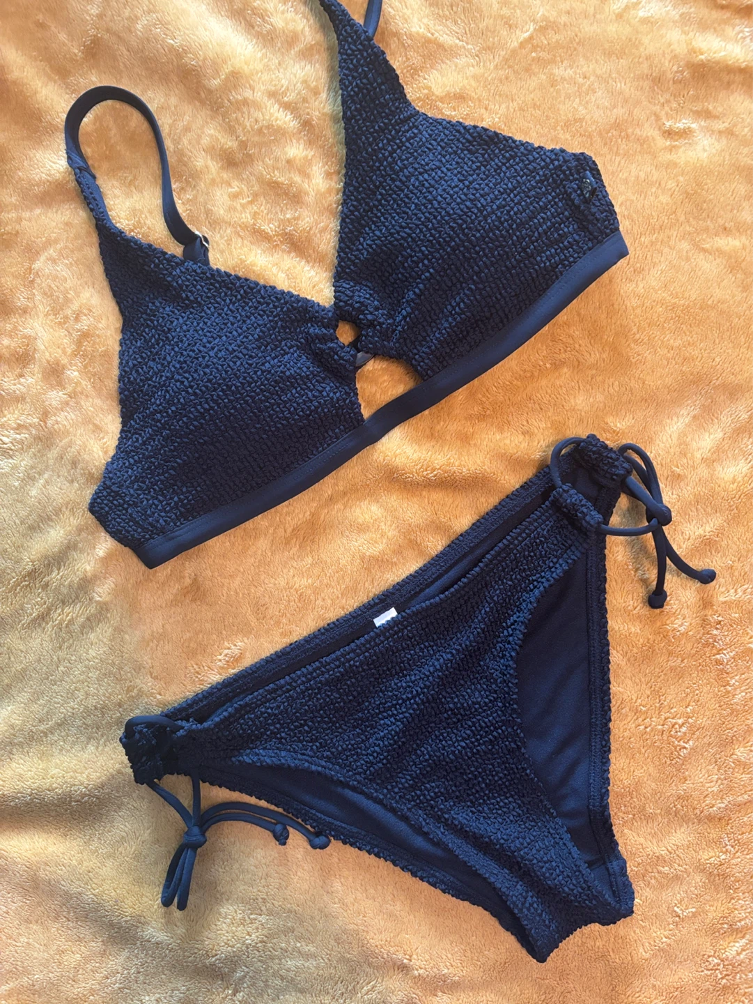 Black Textured Bikini - photo 2