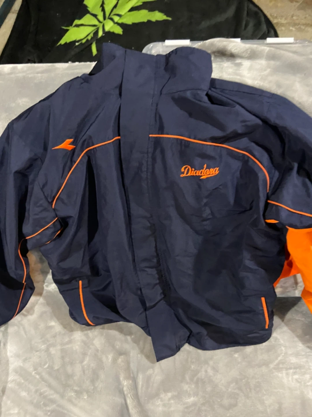 Diadora Navy & Orange Track Jacket - photo 2