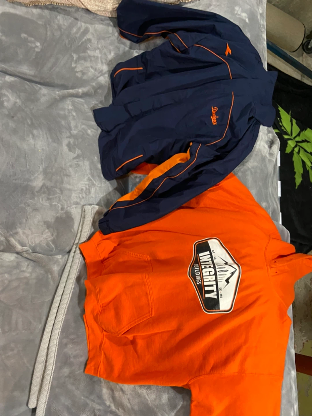 Diadora Navy & Orange Track Jacket