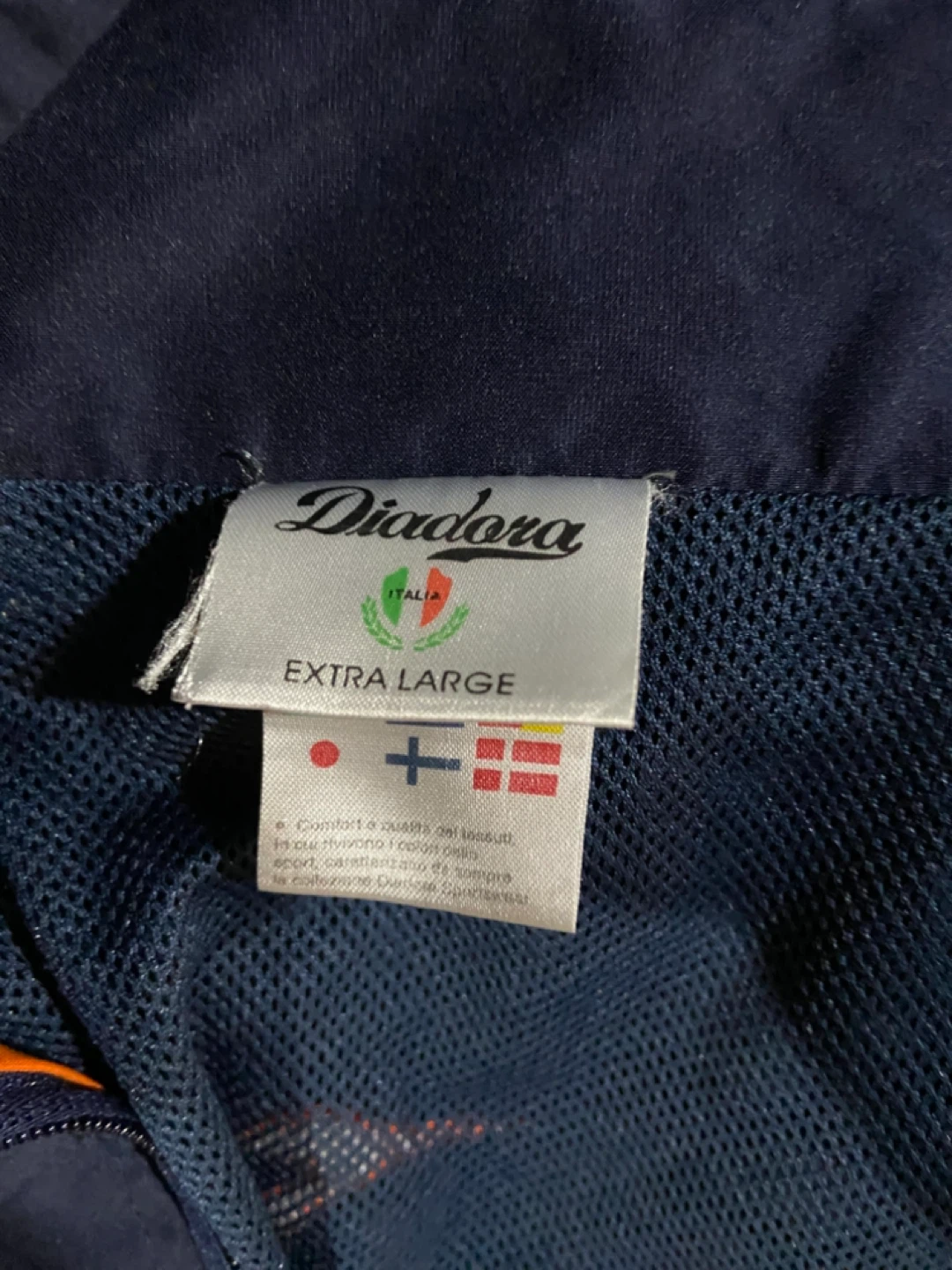 Diadora Navy & Orange Track Jacket - photo 4