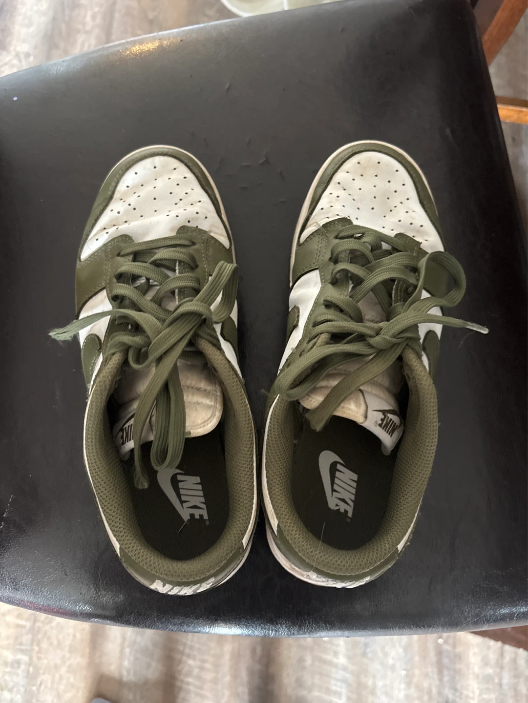 Nike Dunk Low Olive White Men's Shoes Size 8.5 - photo 2