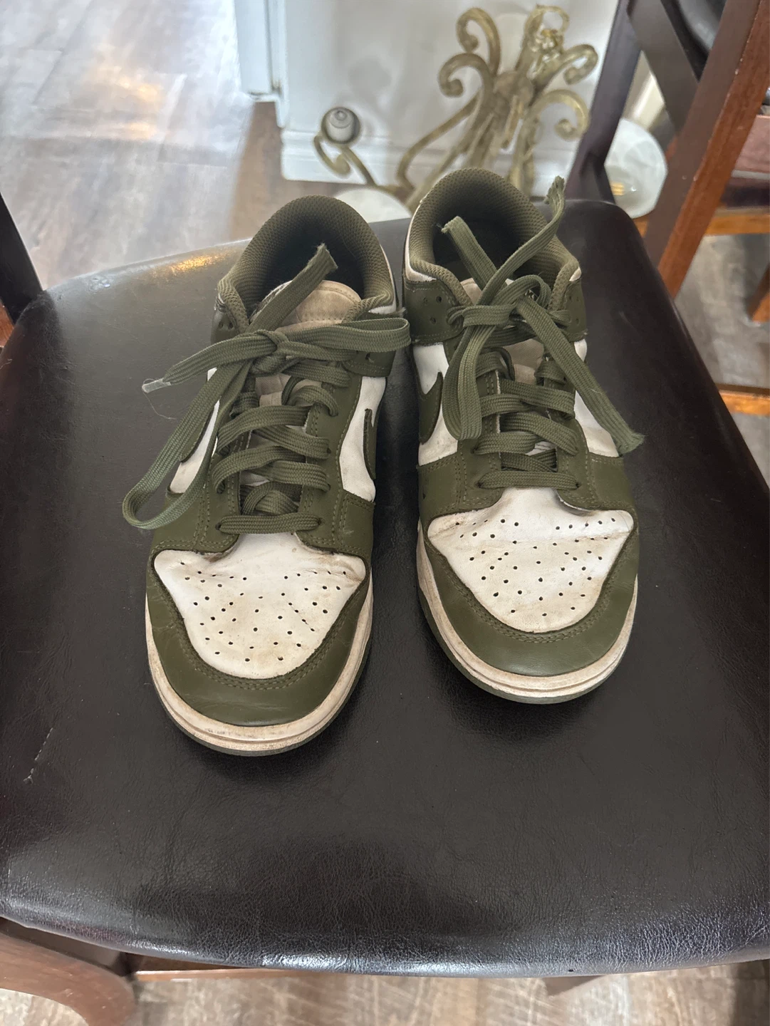Nike Dunk Low Olive White Men's Shoes Size 8.5