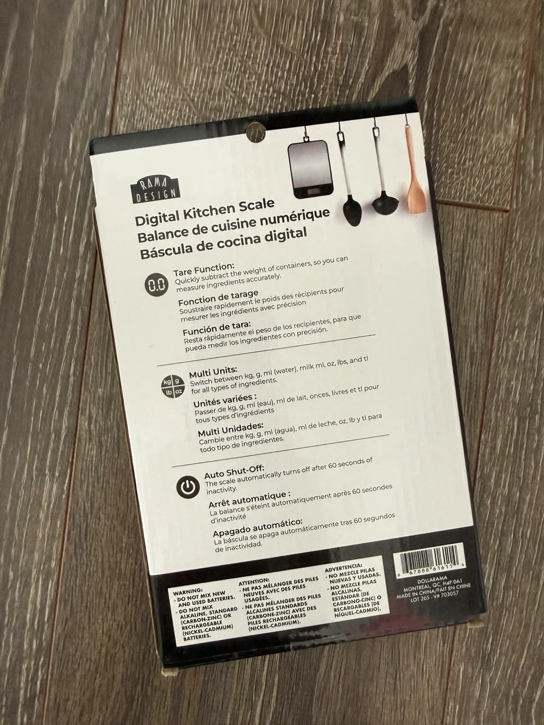 New Rama Design Digital Kitchen Scale - 11 lb / 5 kg Capacity - photo 2