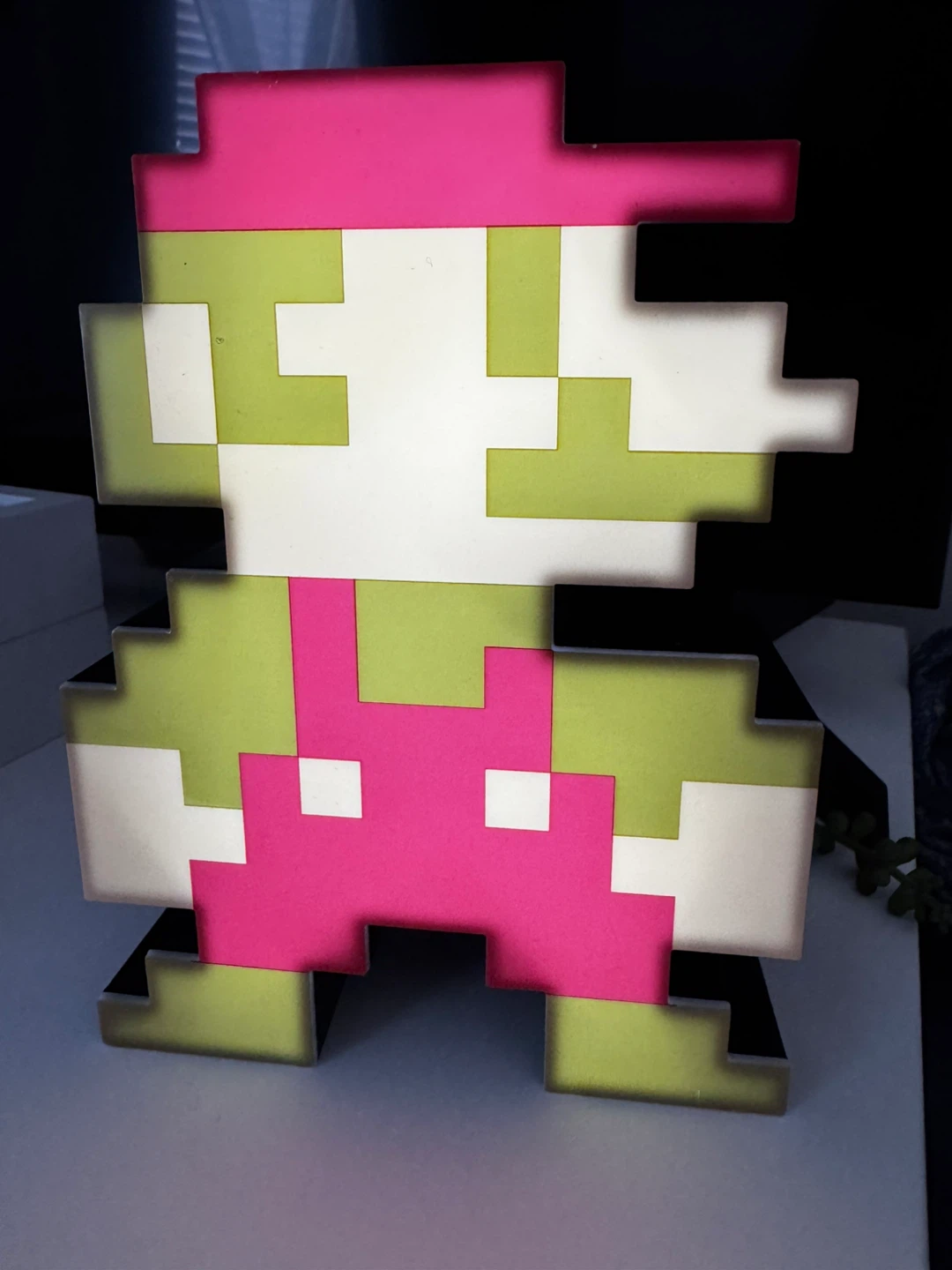 8-Bit Mario Pixel Art Lamp