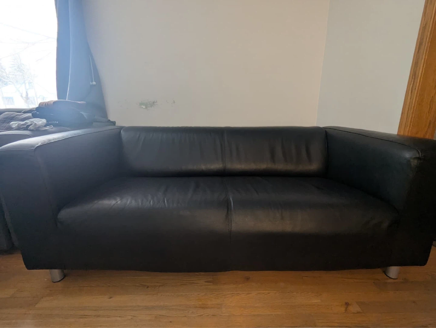 Loveseat Sofa genuine leather - Moving Sale