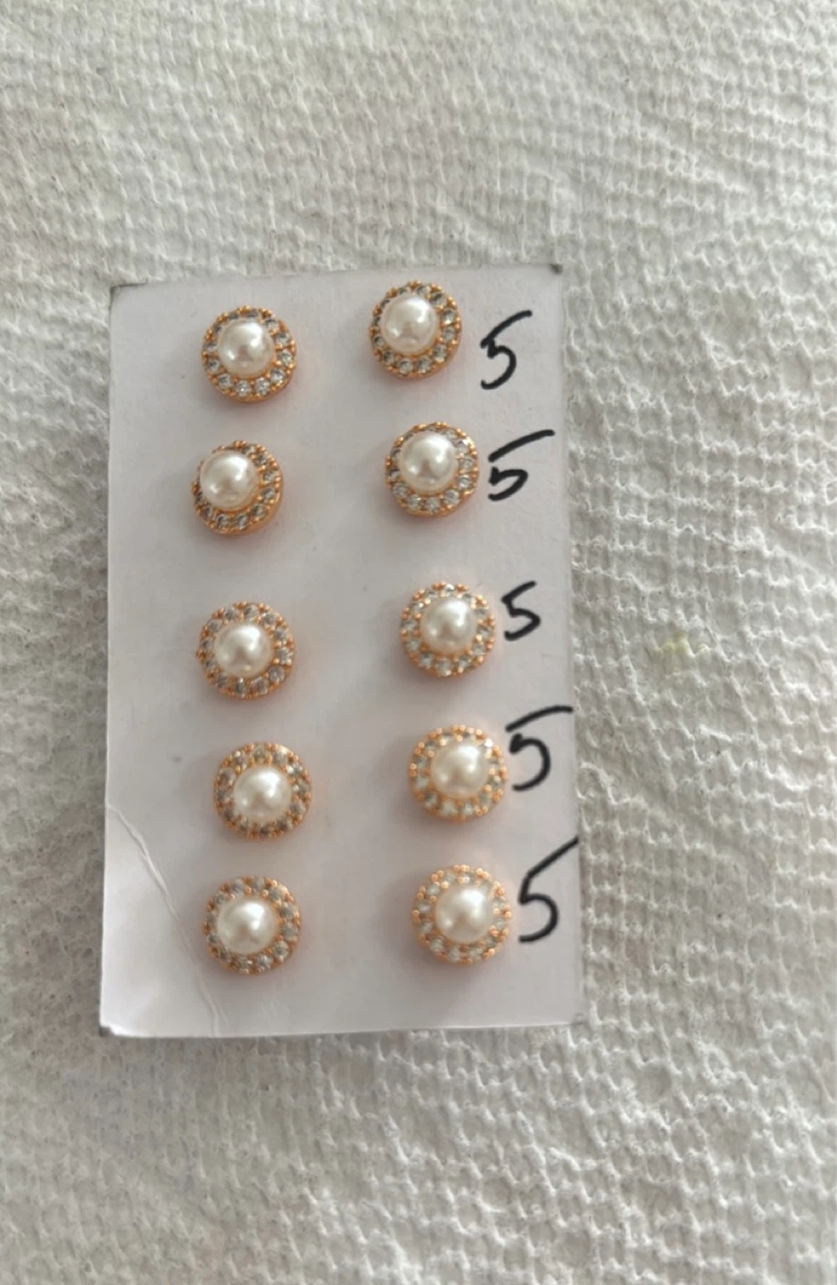 Pearl and Crystal Flower Earrings - photo 3