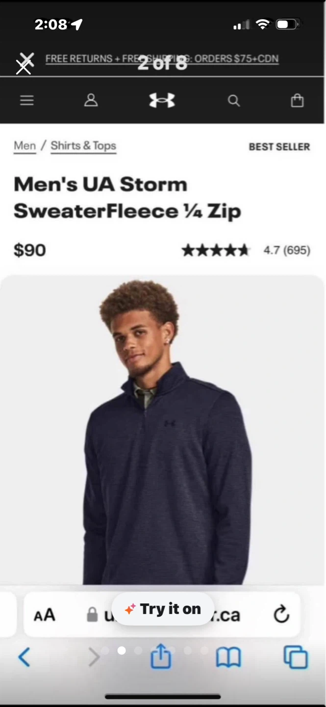 NEW Under Armour Storm Golf Sweatshirt - photo 2