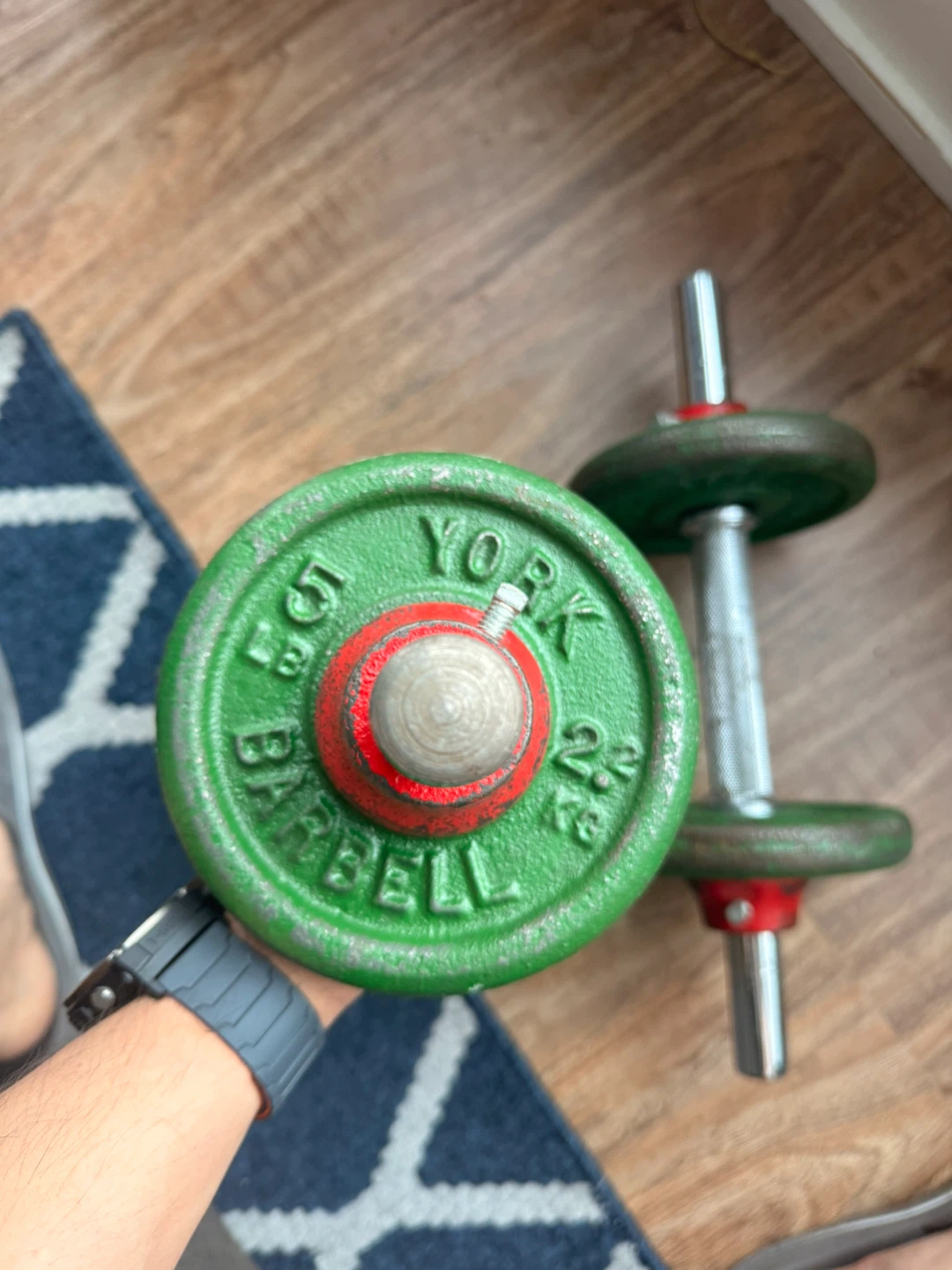 York Barbell Dumbbells (15 lb each) - photo 2