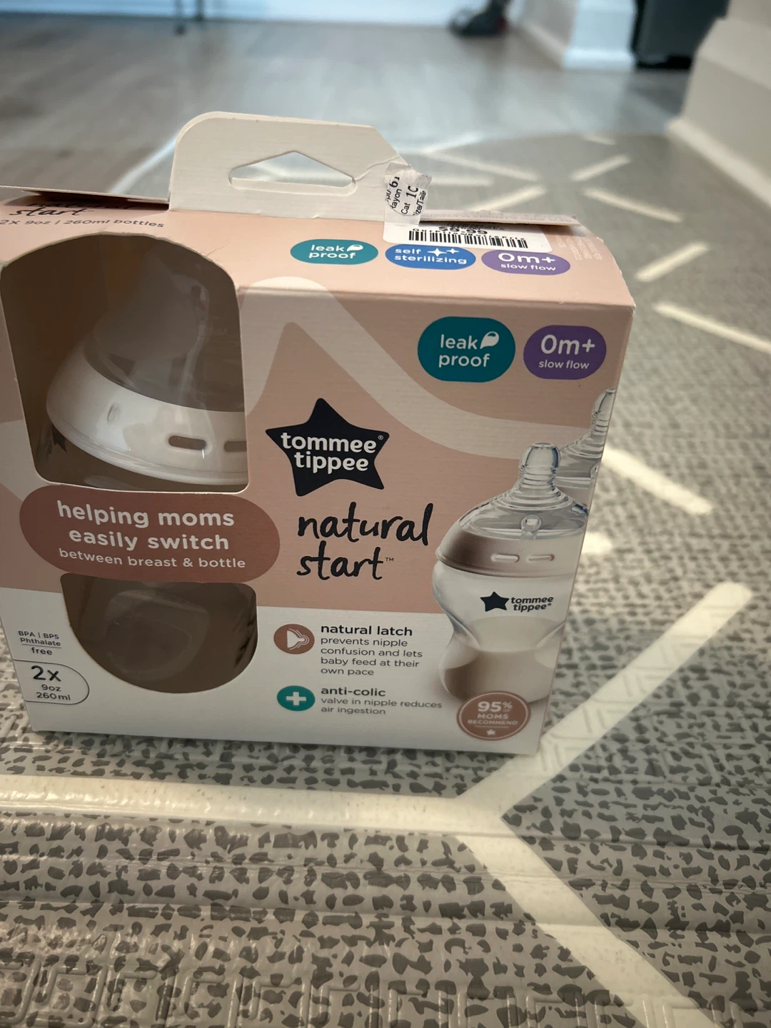 Tommee Tippee Natural Start Baby Bottles - 2x 9oz/260ml