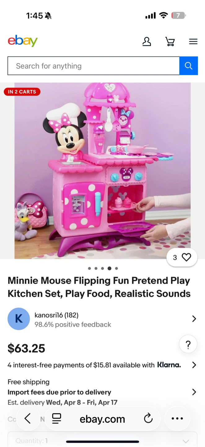 Disney Minnie Mouse Play Kitchen Set - photo 2