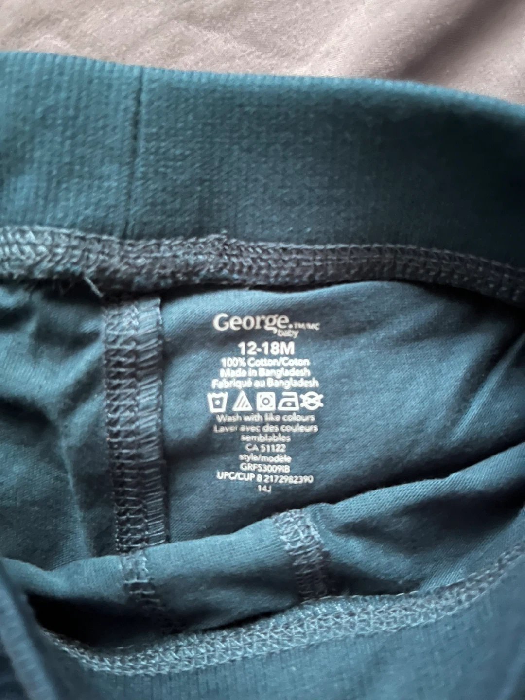 George Baby Boys' Pants 12-18M Teal - photo 2
