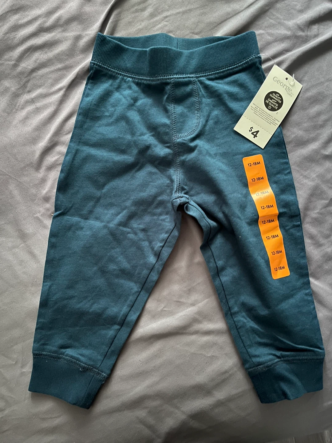 George Baby Boys' Pants 12-18M Teal