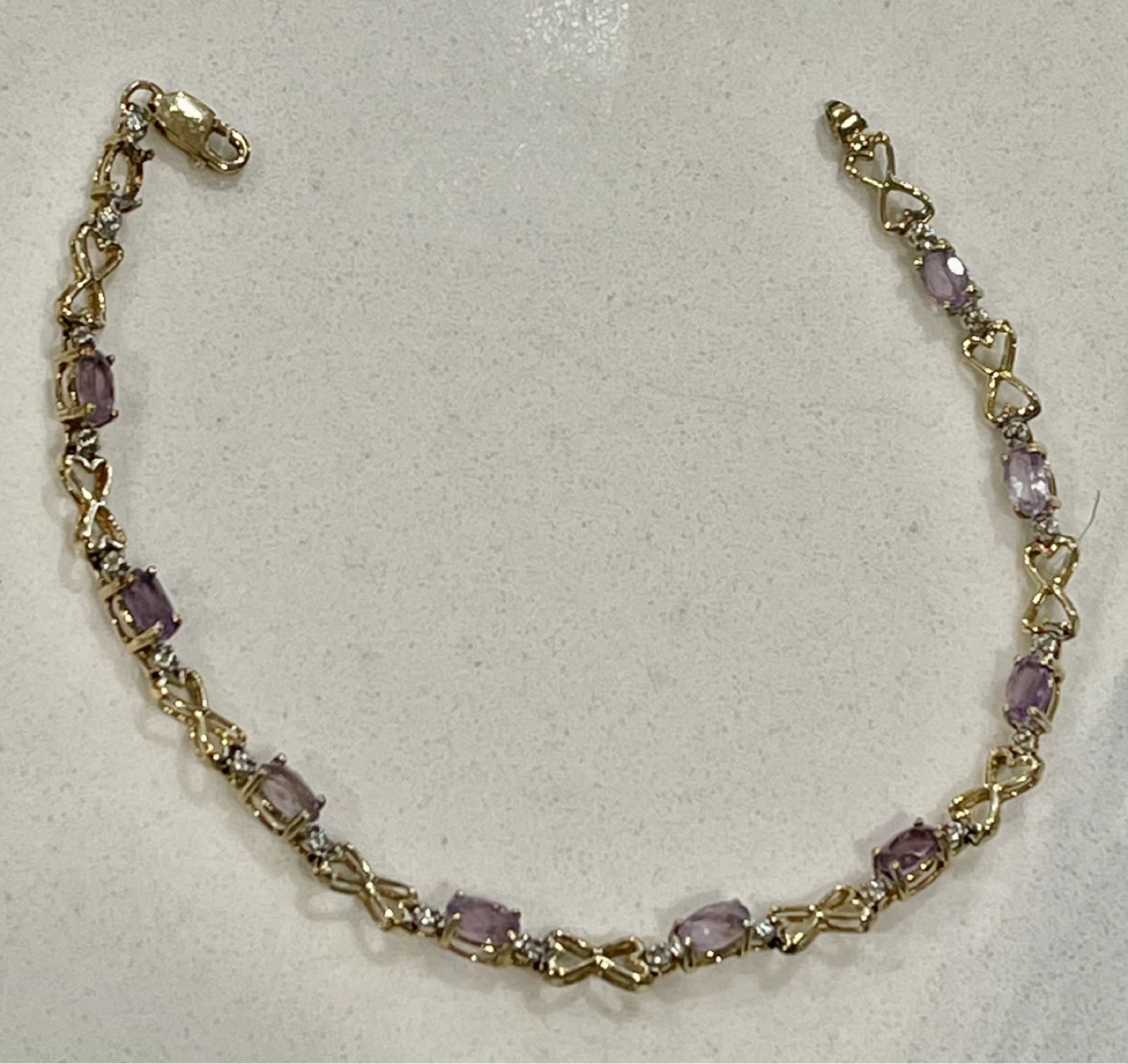 10k amethyst bracelet - photo 2