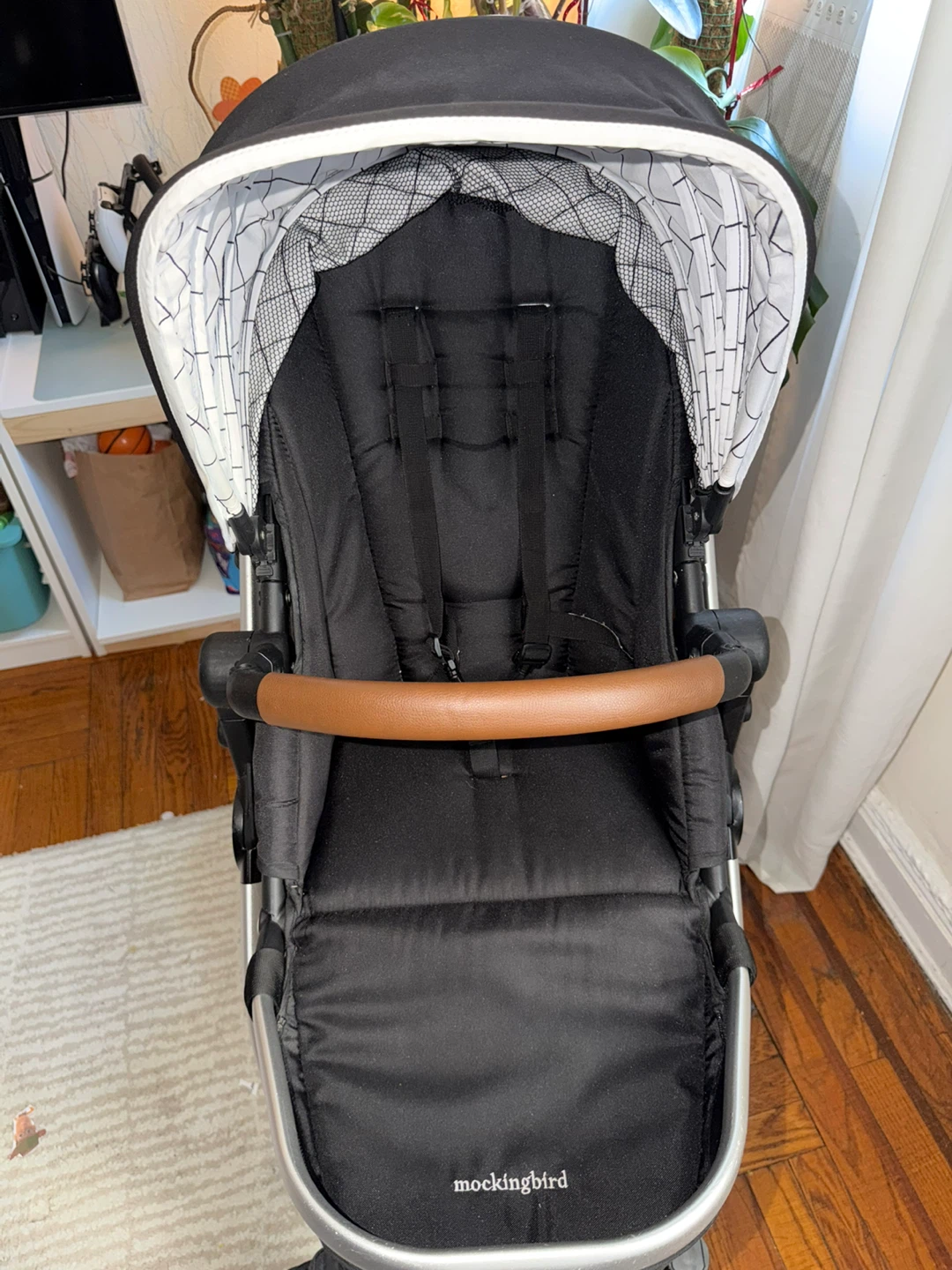Mockingbird Stroller - Black/Windowpane