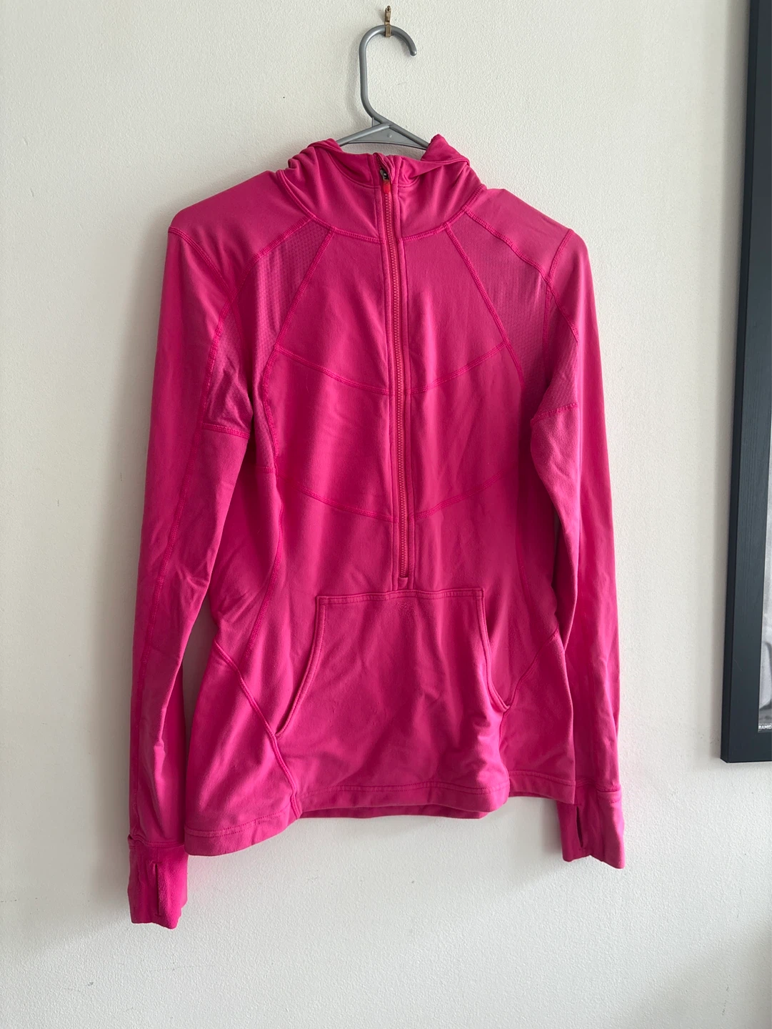 Lululemon Pink Athletic Half-Zip Hoodie