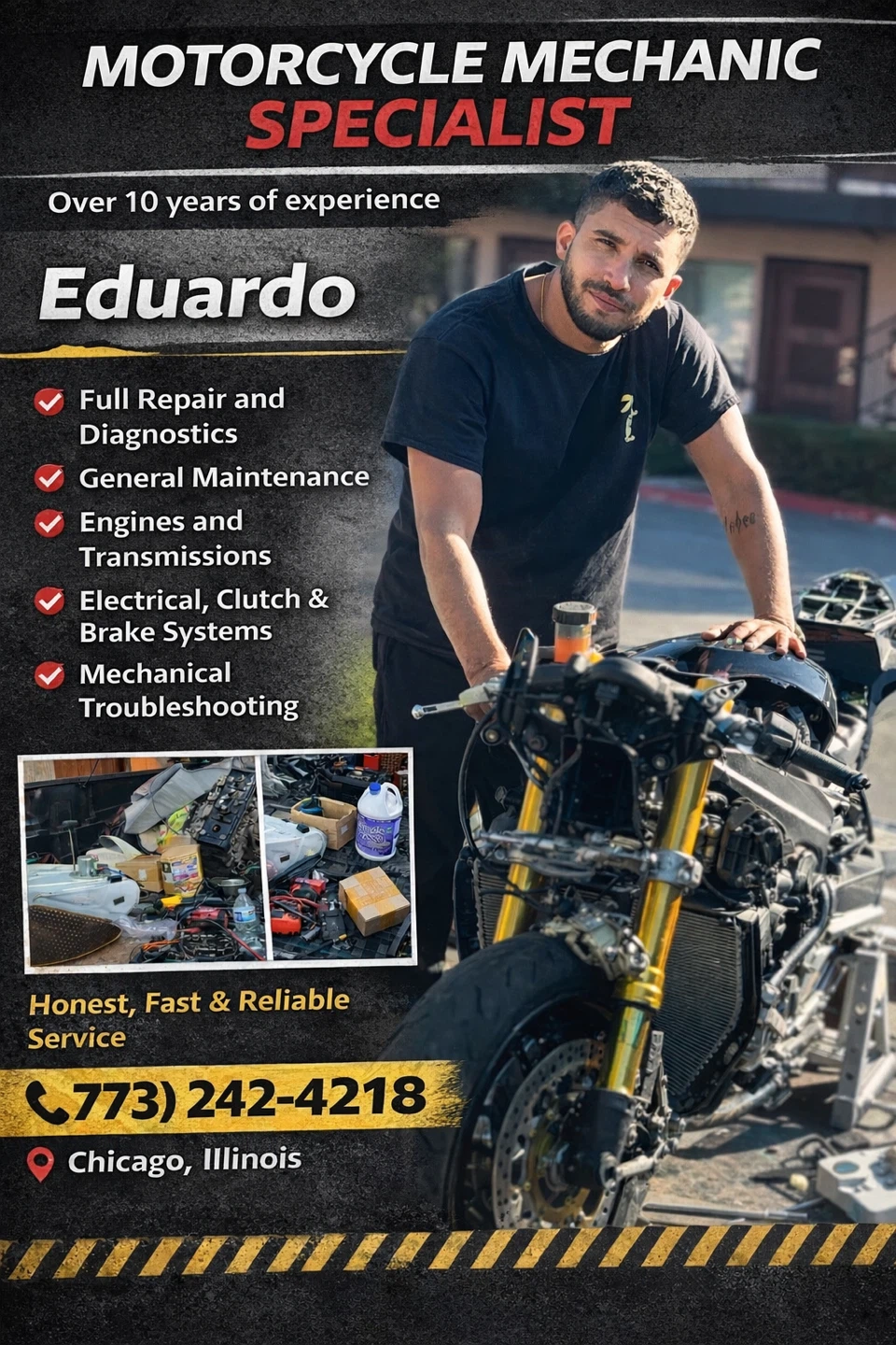 Motorcycle Mechanic Specialist - Eduardo