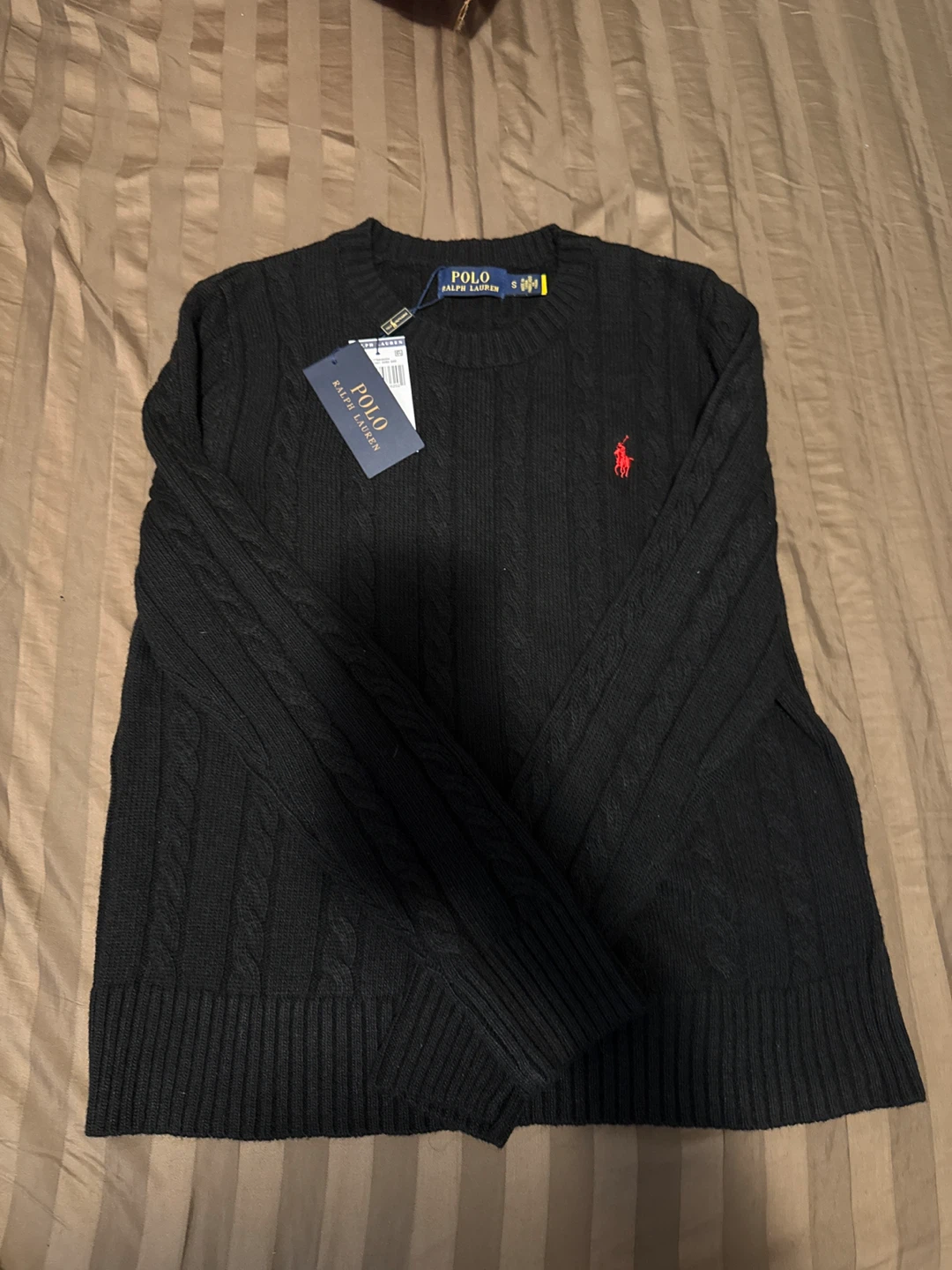Ralph Lauren Polo Cable Knit Sweater - Black - photo 2
