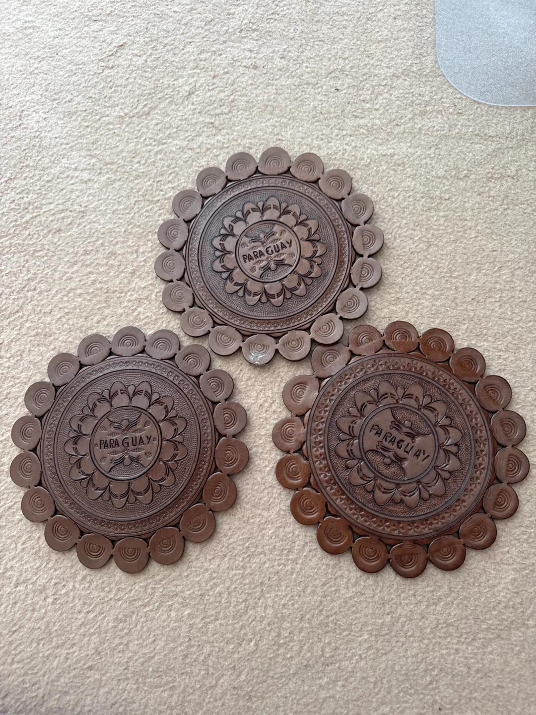 Handmade Leather Decorative Trivets - Paraguay - photo 2