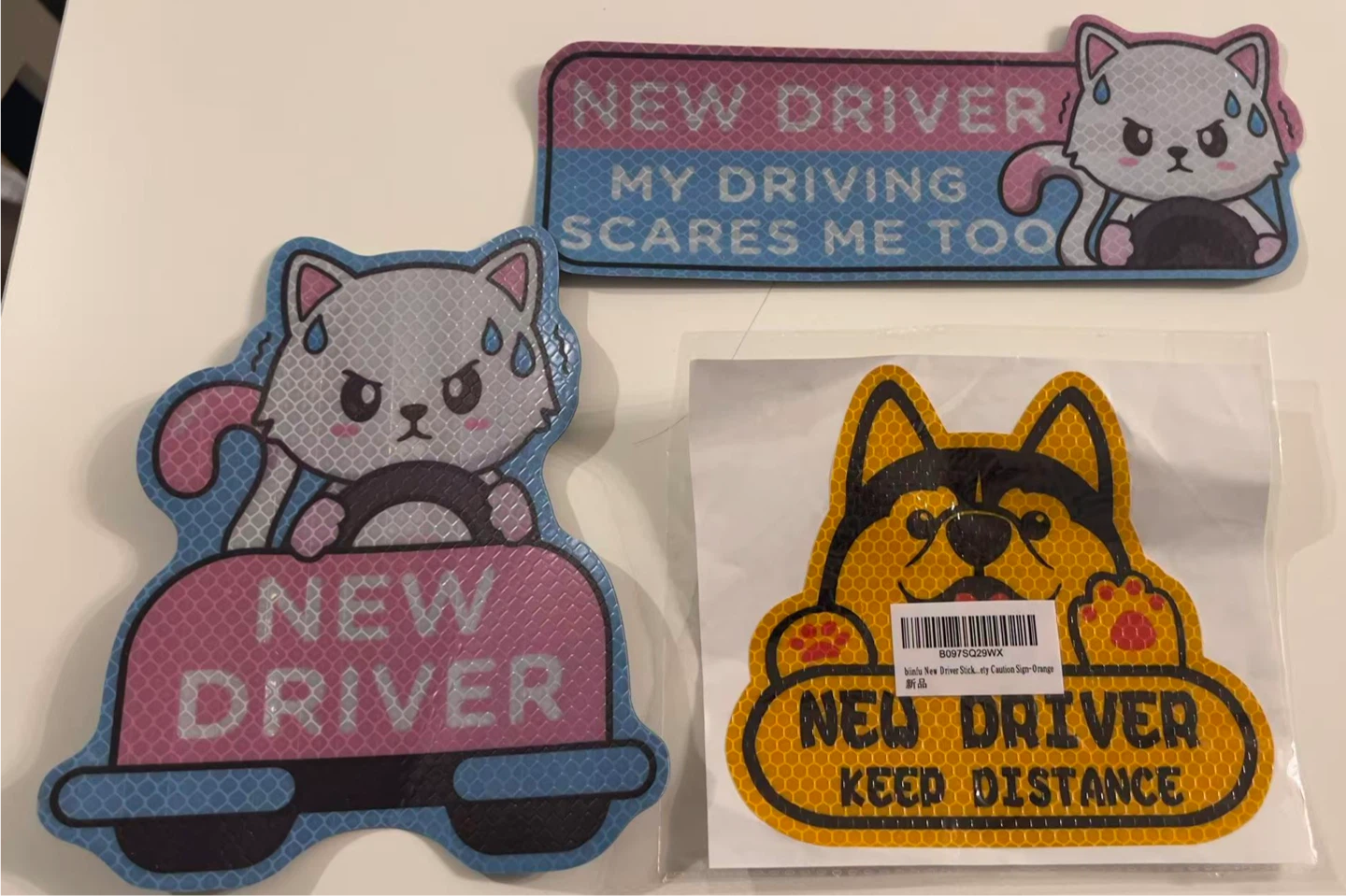New Driver Reflective Stickers