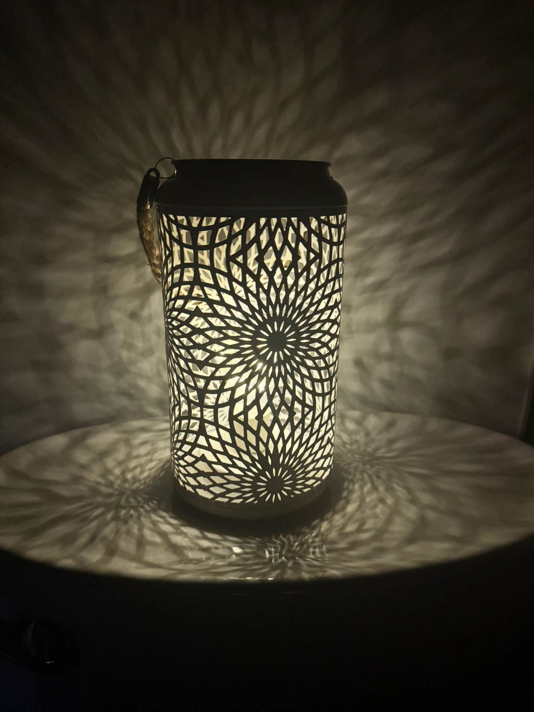 Decorative Lantern with Rope Handle
