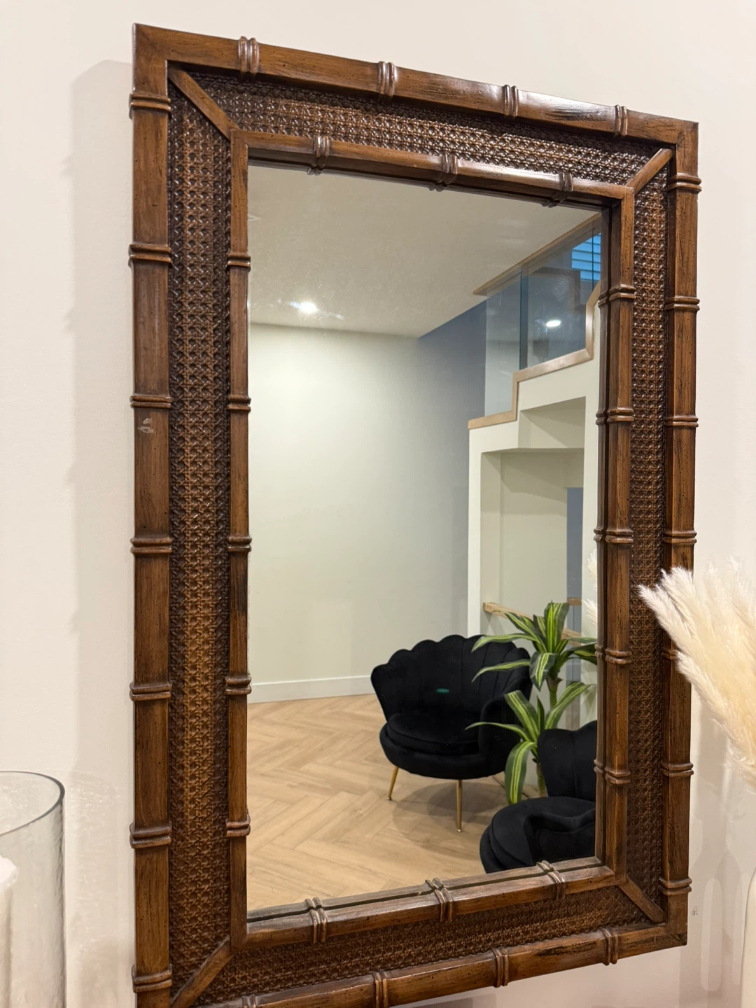 Bamboo Style Mirror