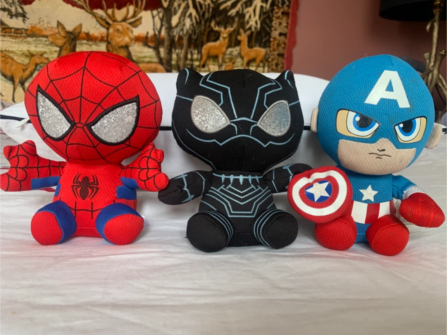 Marvel Plush Toys - Spiderman, Black Panther, Captain America - photo 2