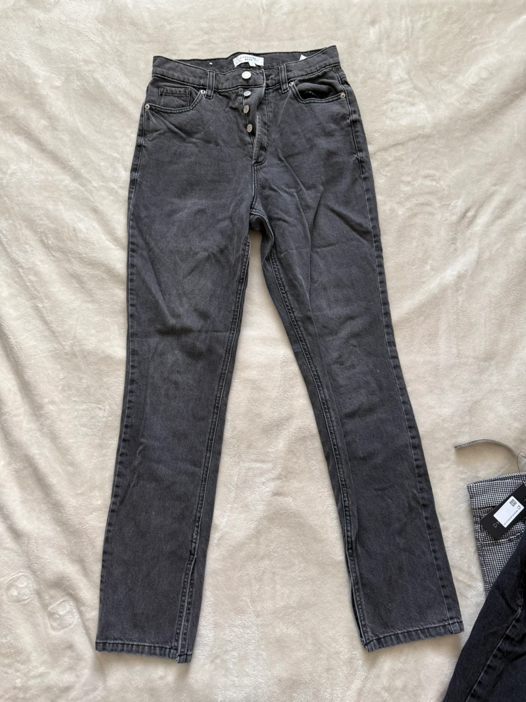 Dynamite Rosie High-Rise Straight Leg Jeans - Size 27 - Black - photo 4