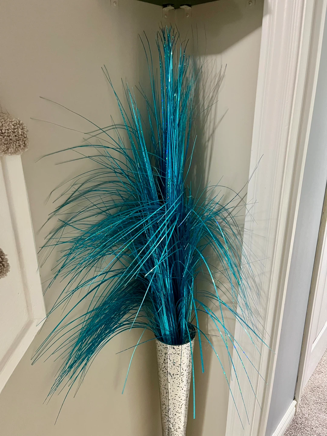 Turquoise Sparkle Grass/Decorative Stems (Set of 2)