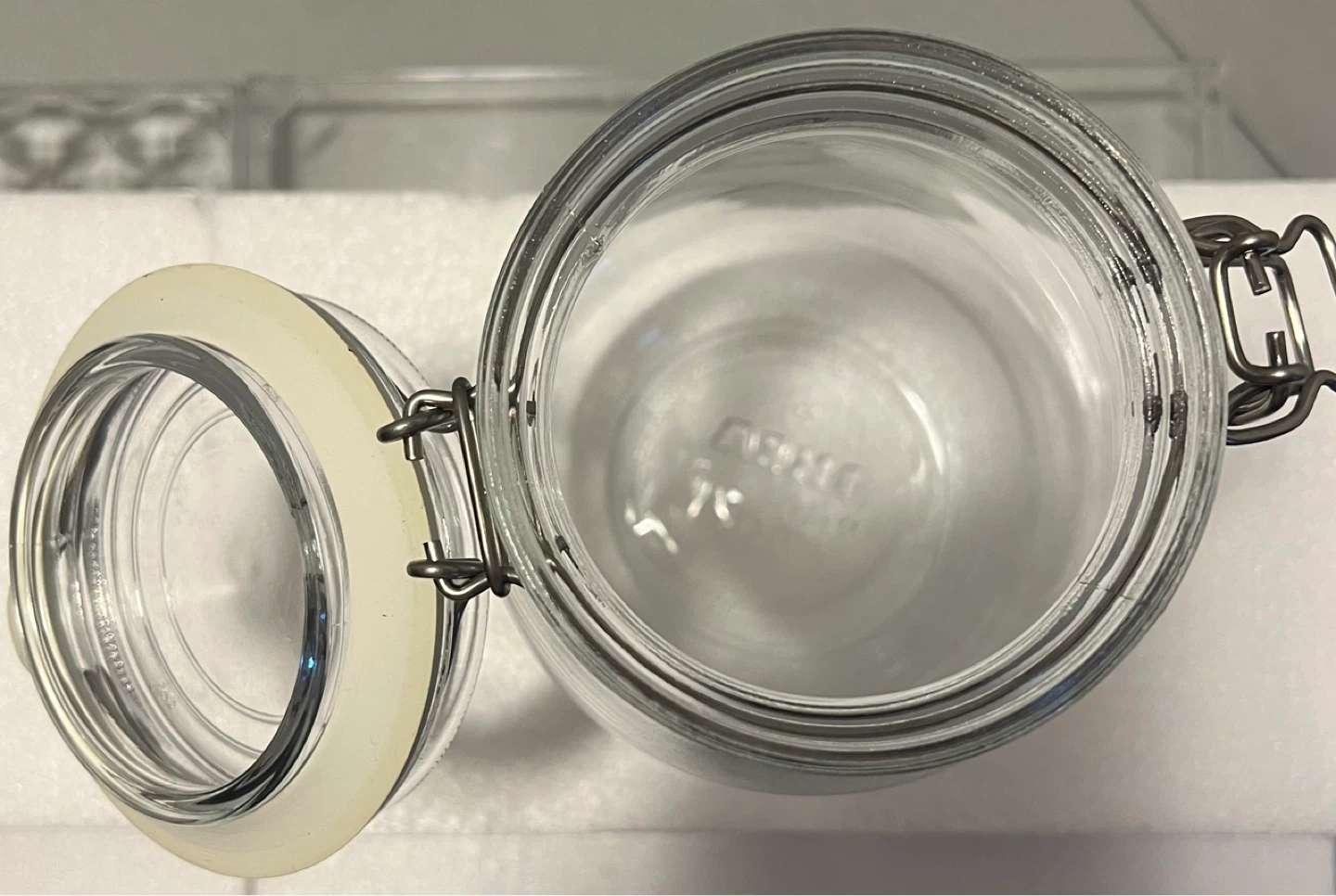 IKEA Glass Clamp Lid Canister Jar - photo 3