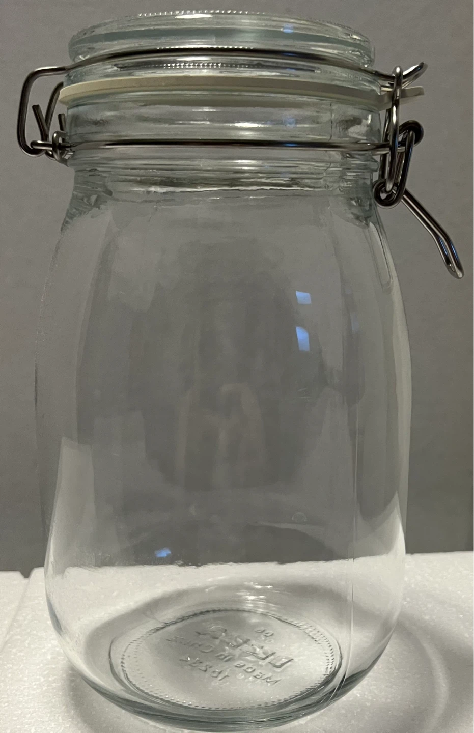 IKEA Glass Clamp Lid Canister Jar