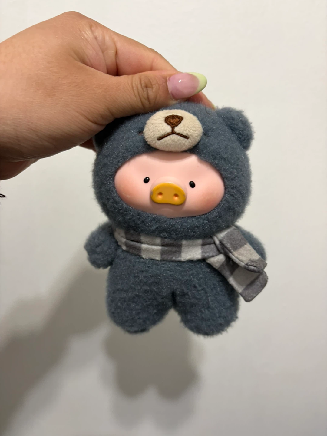 Cute Pig in Bear Costume Plush Toy