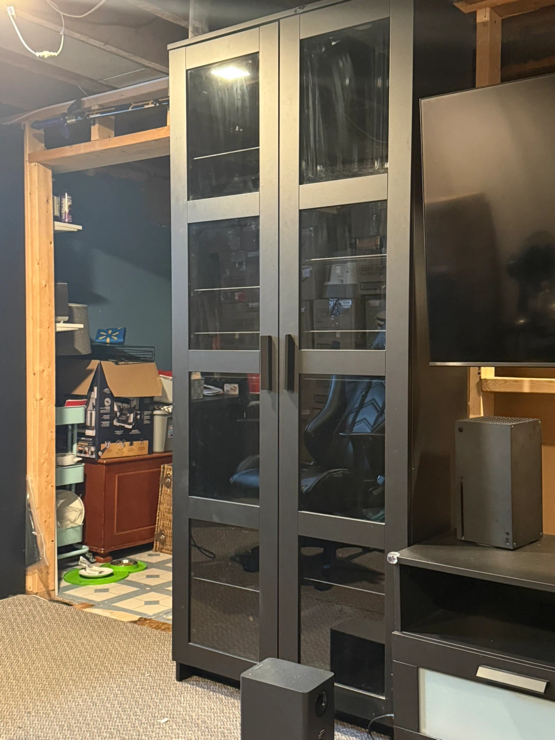 Ikea Brimnes glass door cabinet