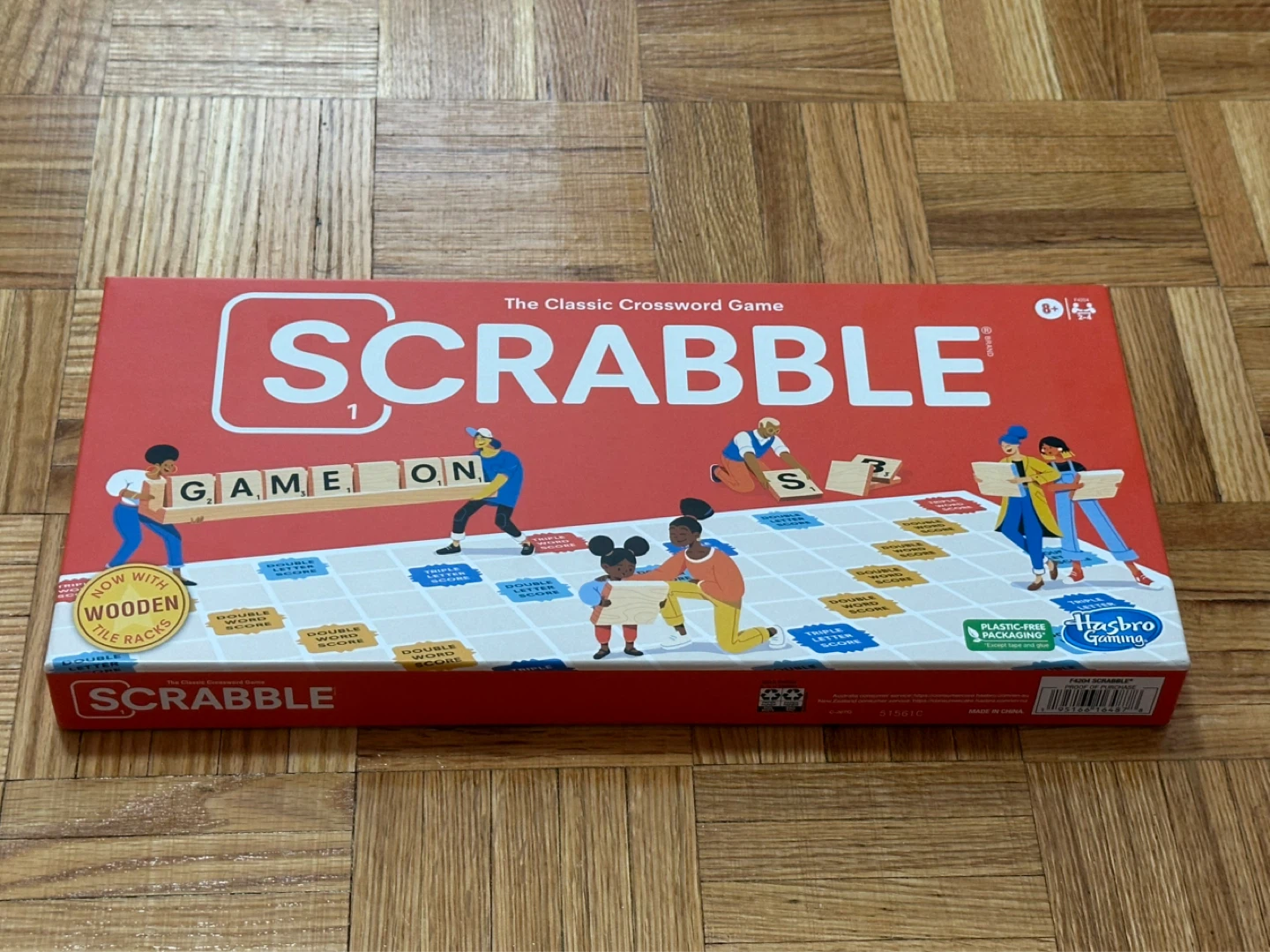 Scrabble The Classic Crossword Game with Wooden Tile Racks