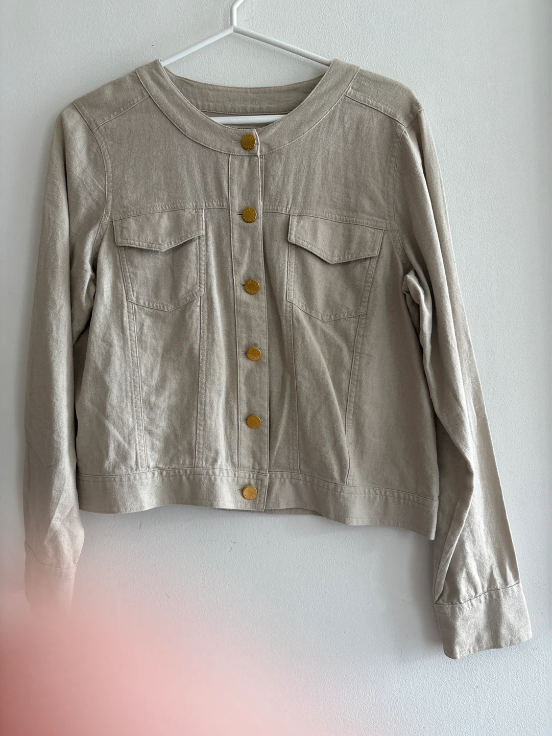 Ellen Tracy ladies linen jacket size medium