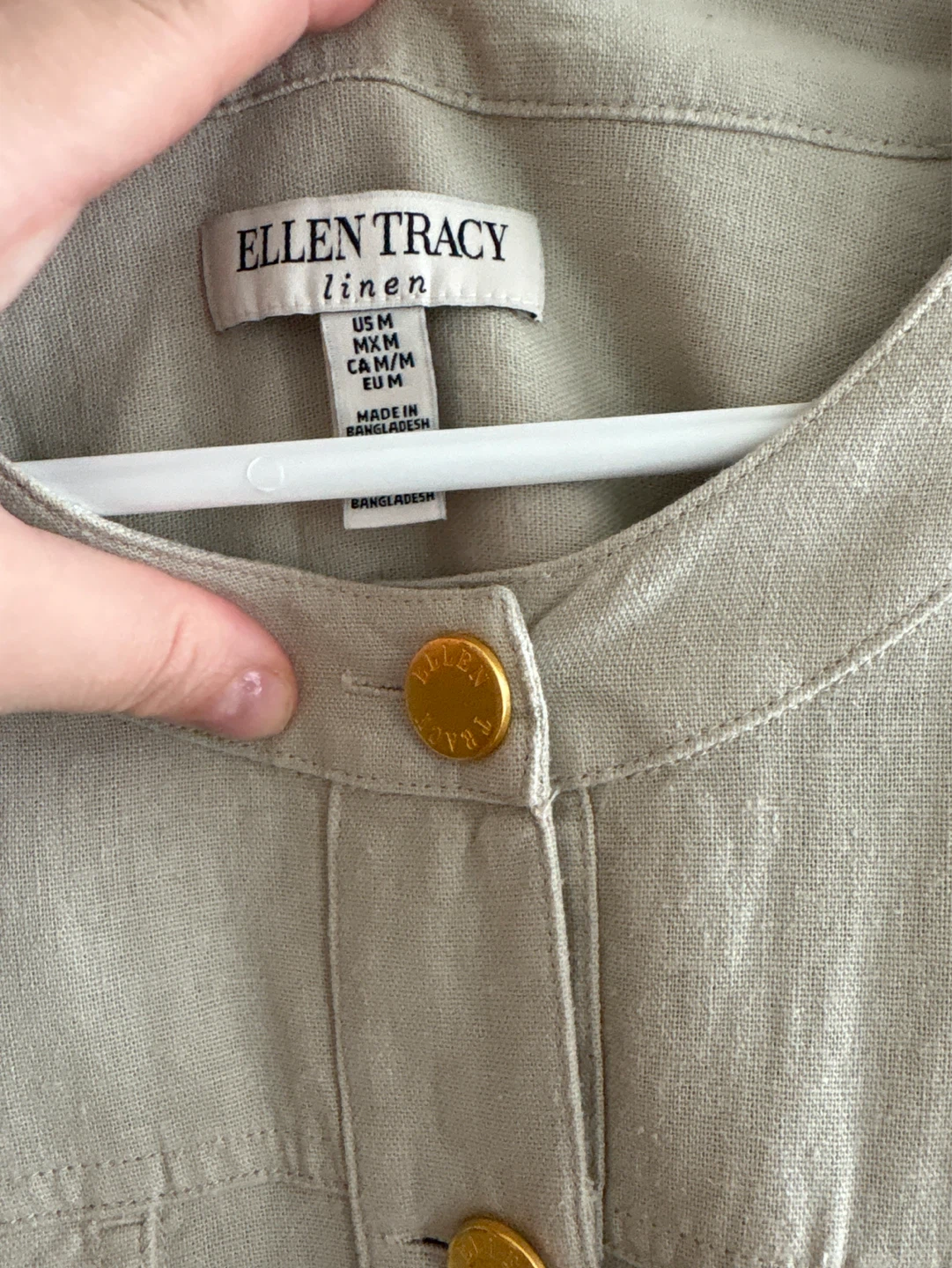 Ellen Tracy ladies linen jacket size medium - photo 3