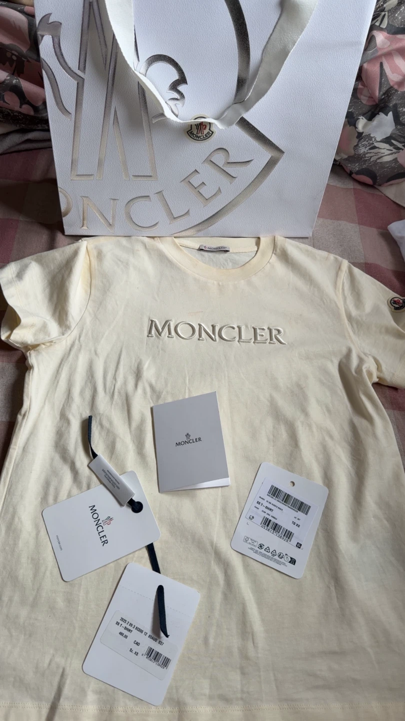 Moncler Women's Logo T-Shirt - Cream - XS - photo 4