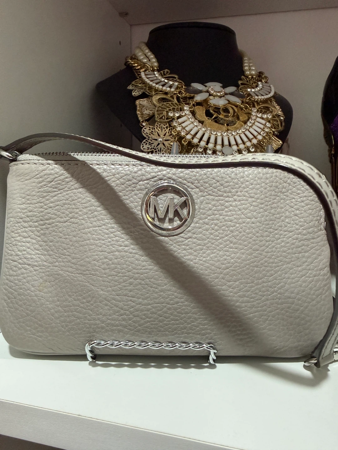 Michael Kors Grey Leather Clutch Wristlet - photo 2