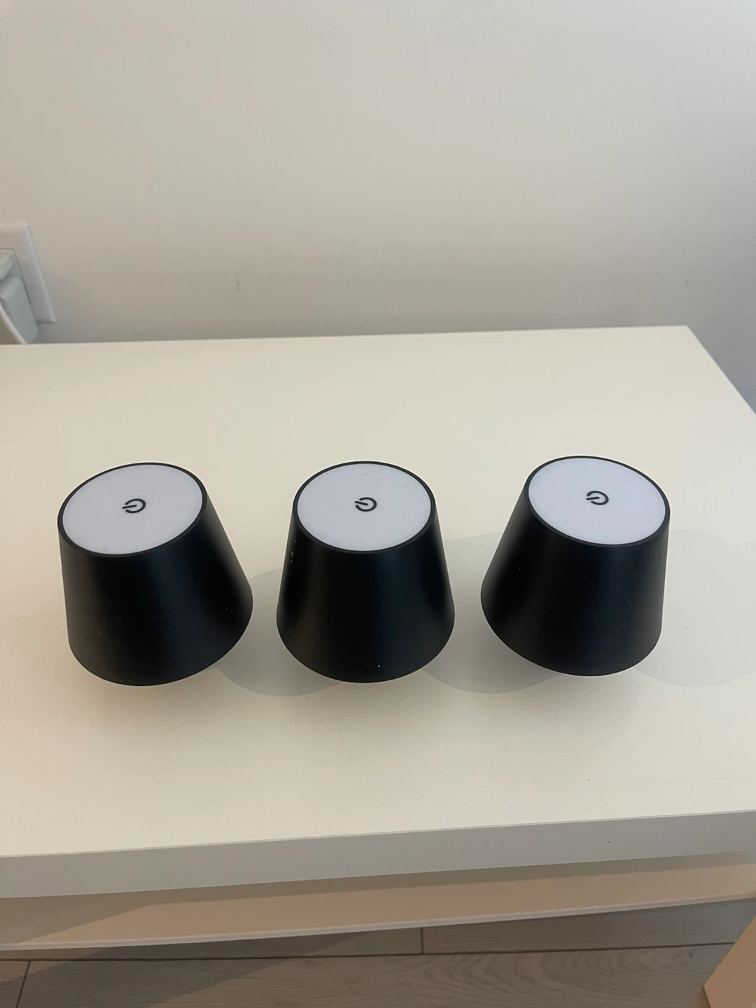 Set of 3 Black LED Accent Lights