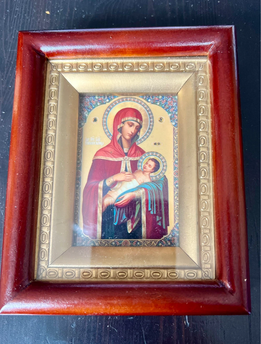 Framed Religious Icon Prints (Set of 2) – Wood Frames - photo 2