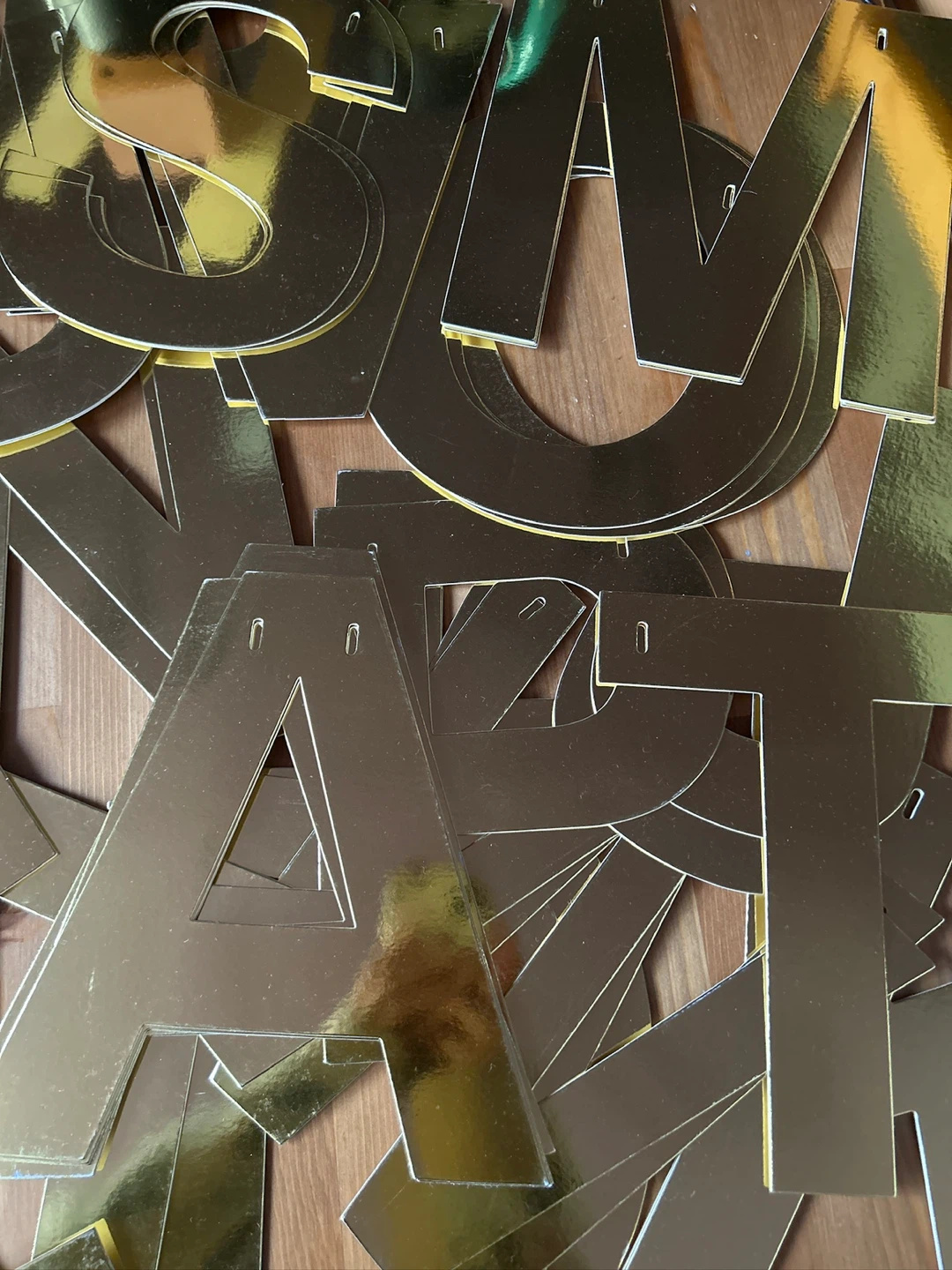 DIY Banner Letters - GOLD