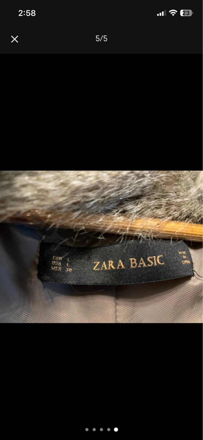 ZARA Vest - Size Large - Faux Fur - Pls read ad - photo 4