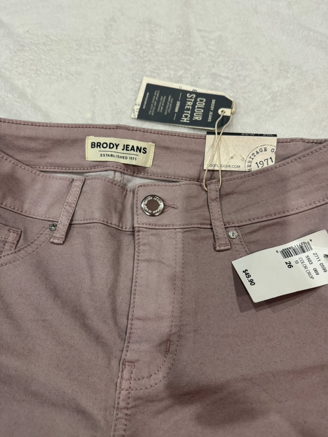 Brody Jeans Colour Stretch Easy High Rise Crop - photo 5
