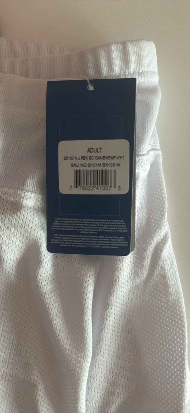 Reebok Adult Hockey Game Wear White SX100 - photo 2