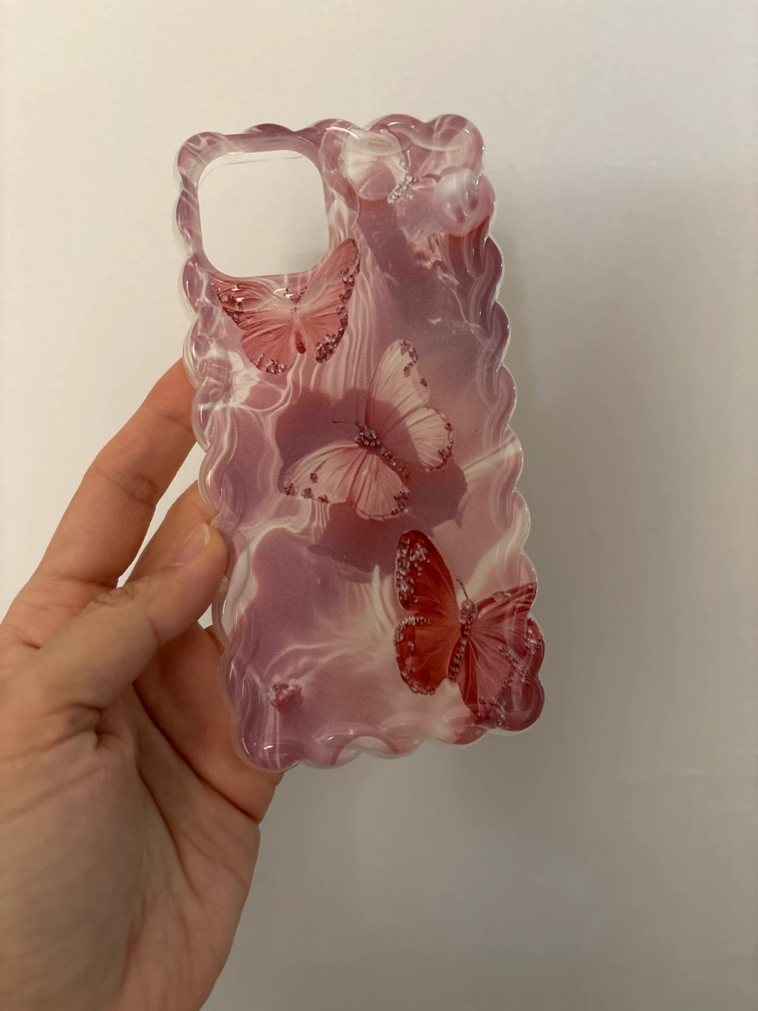 Pink Butterfly Phone Case iPhone 13