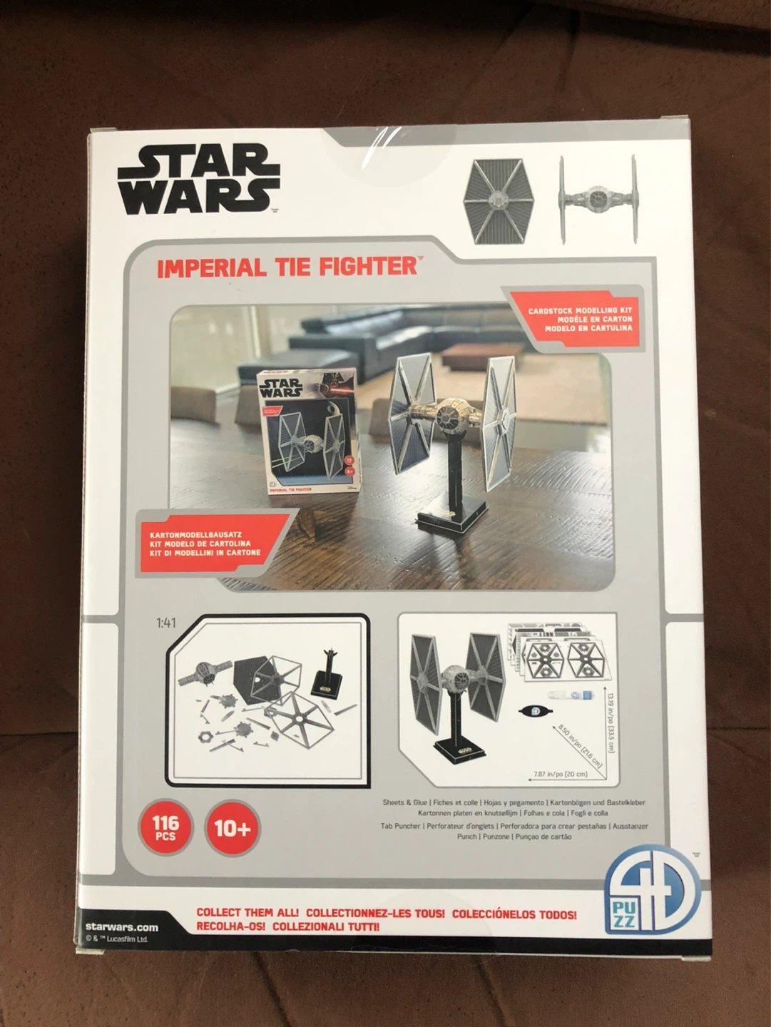 Star Wars The Mandalorian Imperial Tie Fighter Paper Model Kit - photo 2