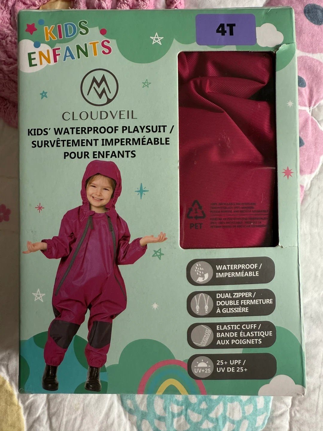 Cloudveil Kids' Waterproof Playsuit 4T