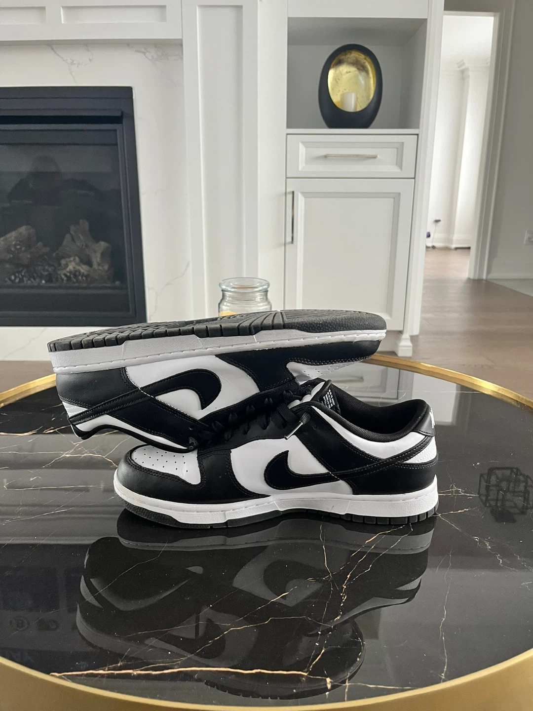 Nike Dunk Low Black White Panda Sneakers - photo 3