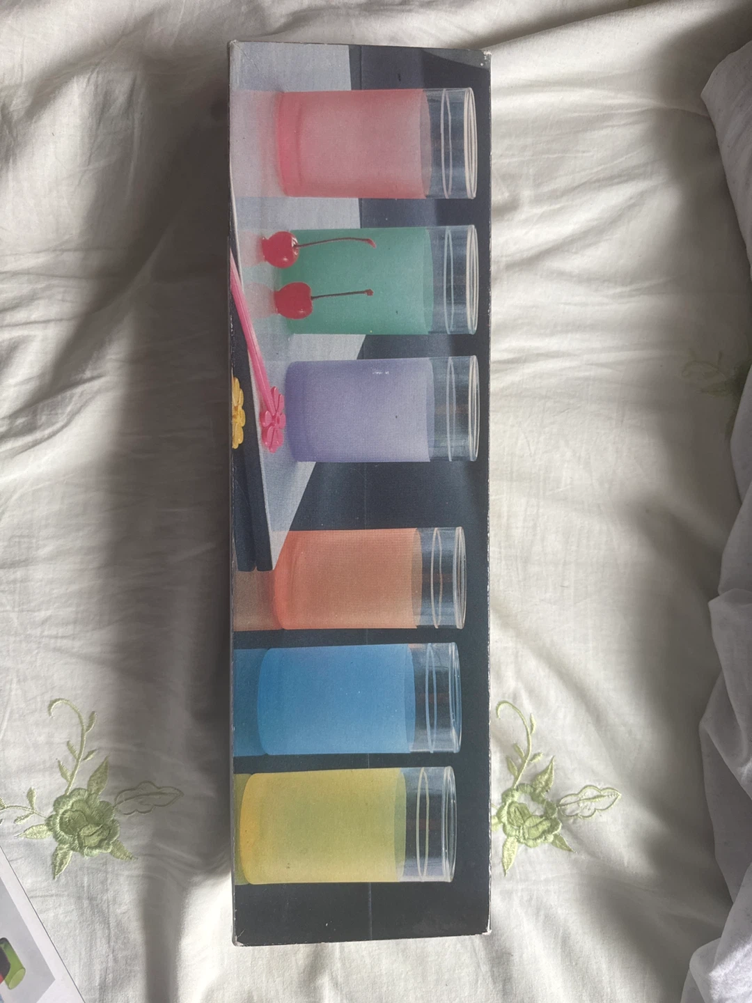6 Elegant Colour Glass Set - photo 2
