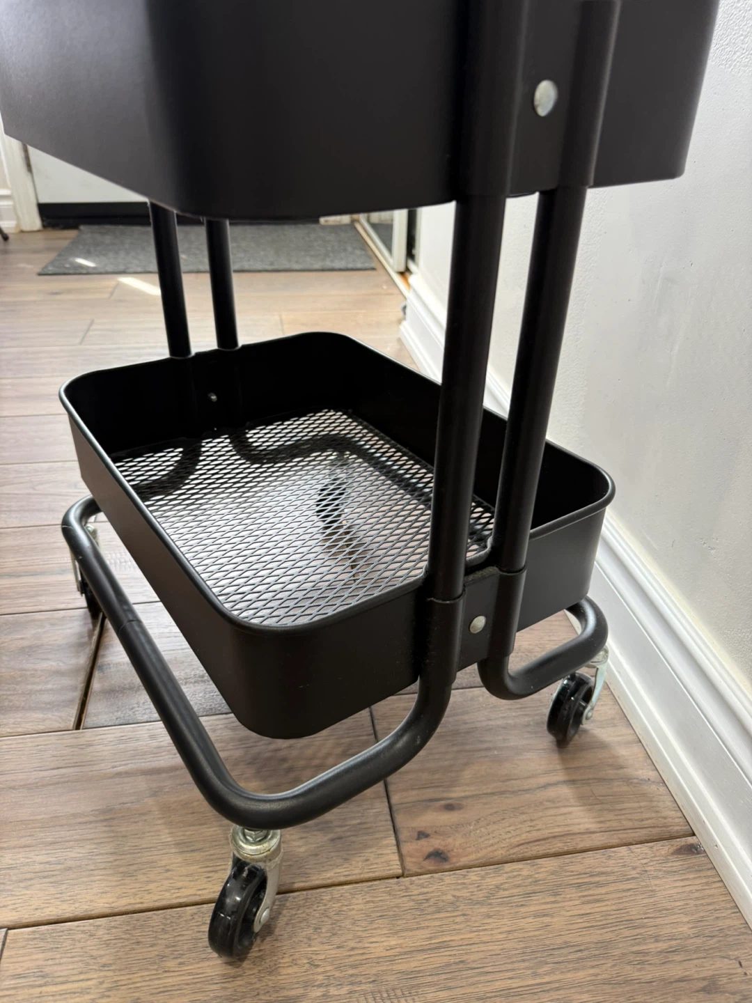 IKEA RASKOG Black 3-Tier Rolling Storage Cart - photo 2