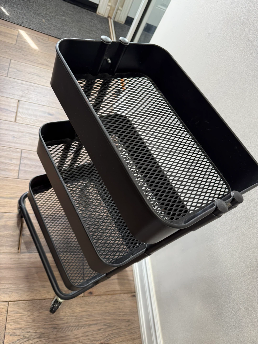 IKEA RASKOG Black 3-Tier Rolling Storage Cart - photo 3